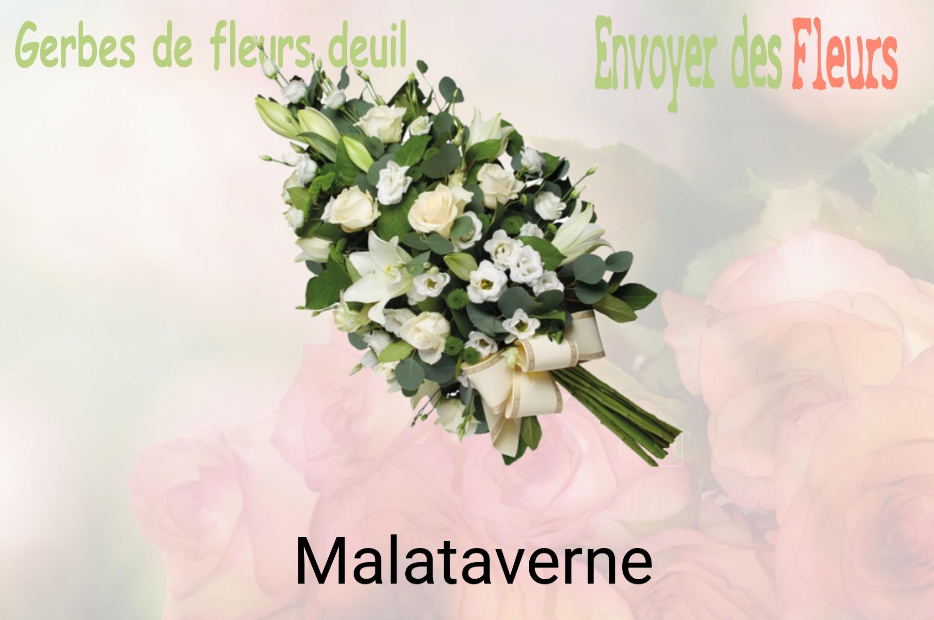 Gerbe de fleurs de deuil livrée à Malataverne